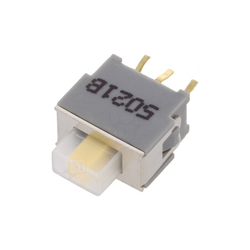 Comutator glisant SPDT 3 poziții ON-OFF-ON PCB THT 0,05A | Electronic-mag.ro | Componente Electronice