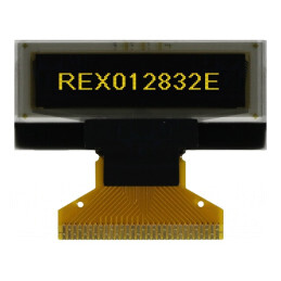 Afișaj OLED Grafic 1,04" 128x32 Galben | Electronic-mag.ro | Componente Electronice