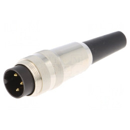 Mufă Conector M16 3PIN 5A 250V Drept pentru Lipire pe Cablu | Electronic-mag.ro | Componente Electronice