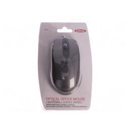 Mouse optic negru USB cu cablu 1,5m PnP | Electronic-mag.ro | Componente Electronice