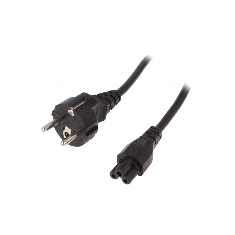 Cablu Alimentare Unghiular IEC C5 1,8m Negru | Electronic-mag.ro | Componente Electronice