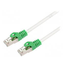 Patch cord S/FTP Cat6 LSZH gri 5m aurit | Electronic-mag.ro | Componente Electronice