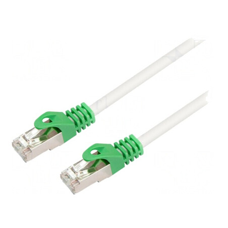 Patch cord S/FTP Cat6 LSZH gri 5m aurit | Electronic-mag.ro | Componente Electronice