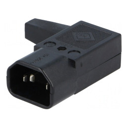 Conector Alimentare AC Mufă Tată 10A C14 | Electronic-mag.ro | Componente Electronice