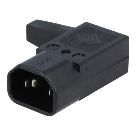 Conector Alimentare AC Mufă Tată 10A C14 | Electronic-mag.ro | Componente Electronice