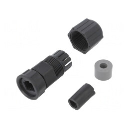 Carcasa RJ45 IP67 Plastic 5-6.5mm Drept | Electronic-mag.ro | Componente Electronice