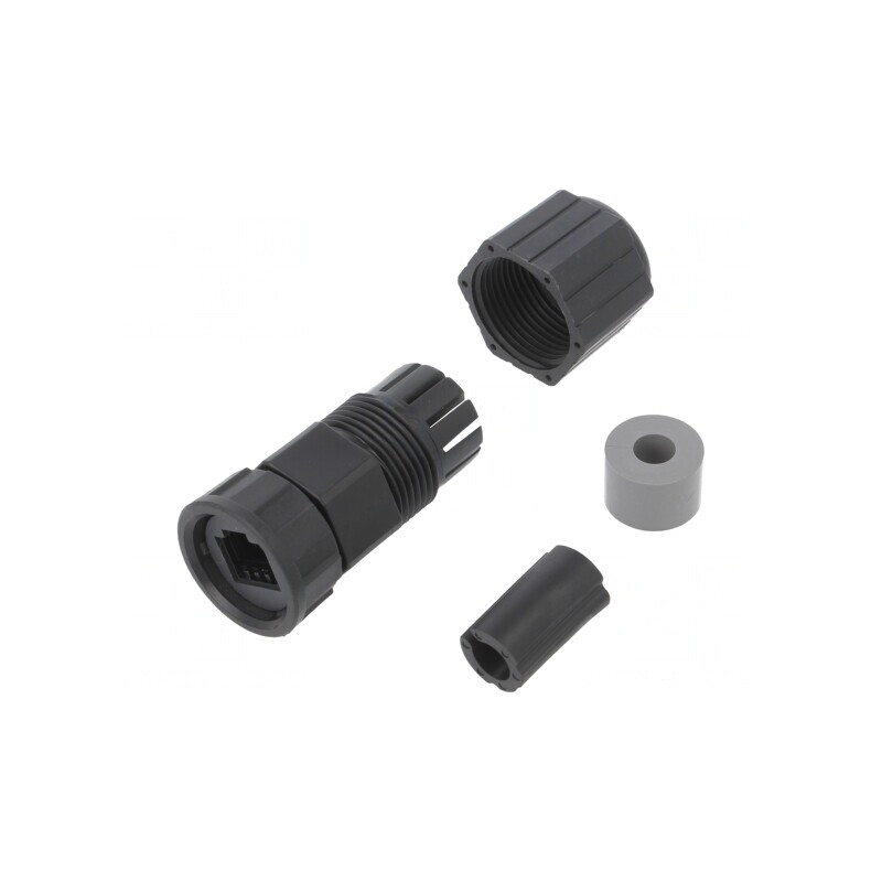 Carcasa RJ45 IP67 Plastic 5-6.5mm Drept | Electronic-mag.ro | Componente Electronice