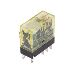 Releu Electromagnetic DPDT 24VDC 8A | Electronic-mag.ro | Componente Electronice