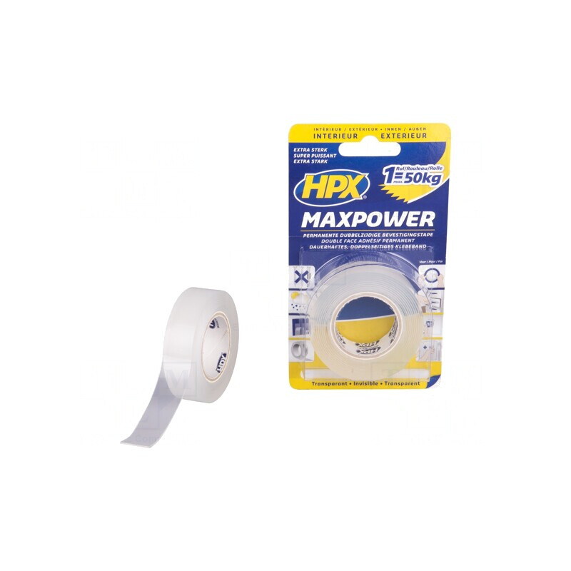 Bandă dublu adezivă acrilică 19mm x 2m | Electronic-mag.ro | Componente Electronice