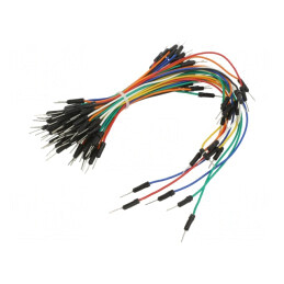 Cablu Conectare Tată-Tată Culori Diverse 65 Buc. | Electronic-mag.ro | Componente Electronice