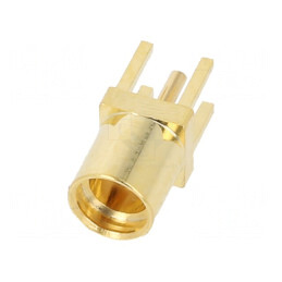 Conector MMCX Mamă 50Ω THT PCB Aurit | Electronic-mag.ro | Componente Electronice
