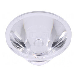 Lentilă LED Rotundă Transparentă PMMA 3-7°
