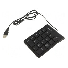 "Tastatură Numerică USB Neagră cu Cablu 1,45m" | Electronic-mag.ro | Componente Electronice