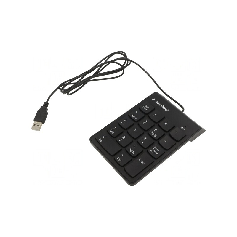 "Tastatură Numerică USB Neagră cu Cablu 1,45m" | Electronic-mag.ro | Componente Electronice