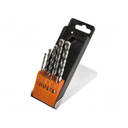 Set 5 Burghie Beton și Oțel cu Cutie | Electronic-mag.ro | Componente Electronice