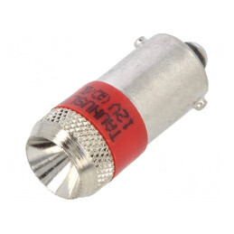 Lampă LED roșie 12V BA9S | Electronic-mag.ro | Componente Electronice