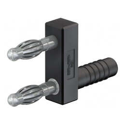 Conector Banană 4mm 32A Negru 43mm 30VAC