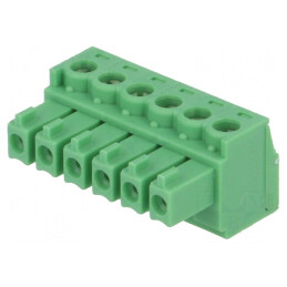 Regletă Conexiuni Deconectabilă 3.81mm 6 Pini | Electronic-mag.ro | Componente Electronice