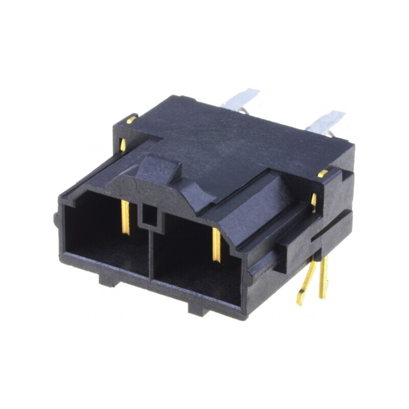 Soclu cablu-placă Mini-Fit Sr 10mm 2 pini aurit | Electronic-mag.ro | Componente Electronice