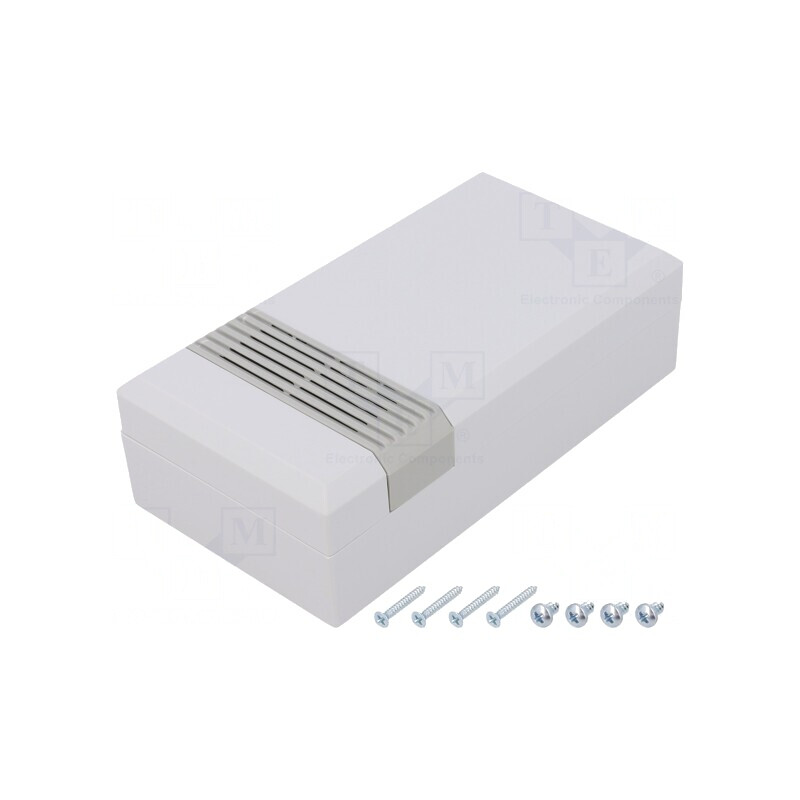 Carcasă Universală Ventilată ABS Gri 67x125x40mm | Electronic-mag.ro | Componente Electronice
