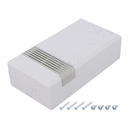 Carcasă Universală Ventilată ABS Gri 67x125x40mm | Electronic-mag.ro | Componente Electronice