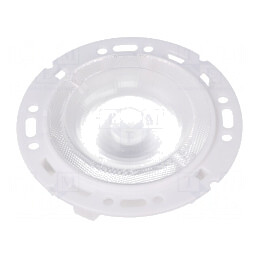Lentilă LED Rotundă Transparentă Albă PMMA
