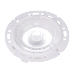 Lentilă LED Rotundă Transparentă Albă PMMA | Electronic-mag.ro | Componente Electronice