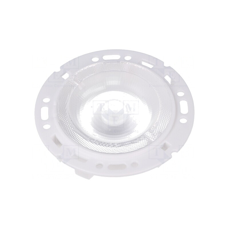 Lentilă LED Rotundă Transparentă Albă PMMA | Electronic-mag.ro | Componente Electronice