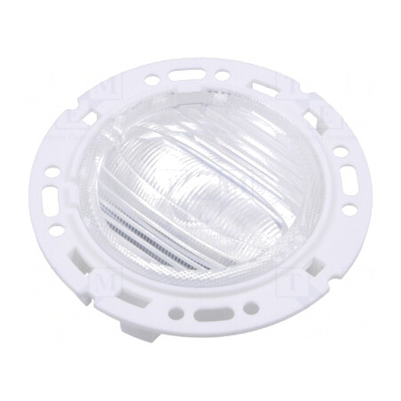 Lentilă LED rotundă plexiglass PMMA transparentă albă | Electronic-mag.ro | Componente Electronice