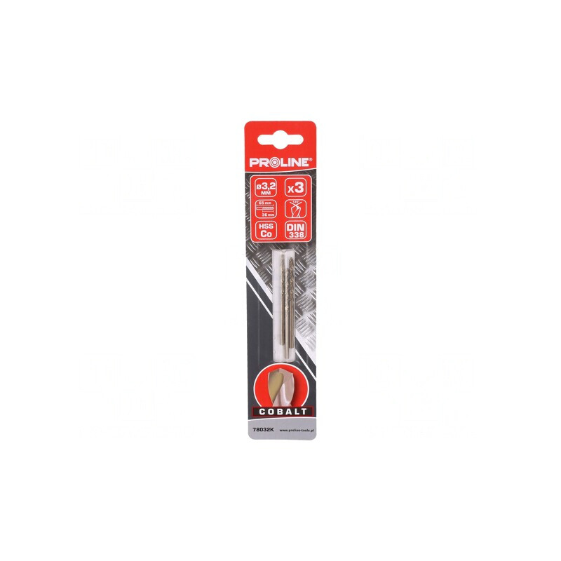 Burghiu Metal Ø 3.2mm Oțel Rapid cu Cobalt HSS-Co 3buc. | Electronic-mag.ro | Componente Electronice