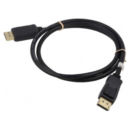 Cablu DisplayPort 1.4 HDCP 2.2 1m Negru | Electronic-mag.ro | Componente Electronice