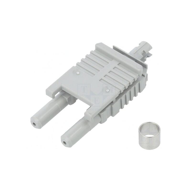 Conector fibră optică mufă duplex pe cablu crimpat | Electronic-mag.ro | Componente Electronice