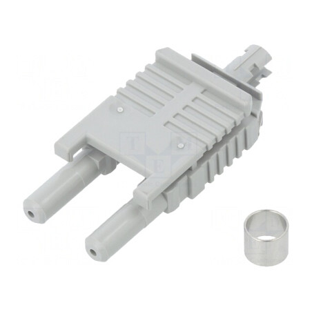 Conector fibră optică mufă duplex pe cablu crimpat | Electronic-mag.ro | Componente Electronice