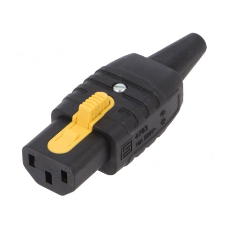 Conector Alimentare AC Mufă Mamă C13 10A 250V | Electronic-mag.ro | Componente Electronice