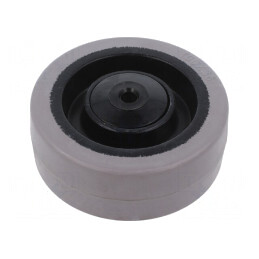 Roată Transport 100mm 36mm Gumă Duritate 65 Shore | Electronic-mag.ro | Componente Electronice
