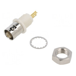 Soclu BNC Mamă Aurit 50Ω | Electronic-mag.ro | Componente Electronice