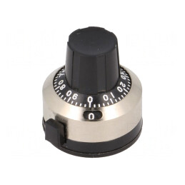 Buton de precizie; cu disc selector cu numărare; 25x22x24mm