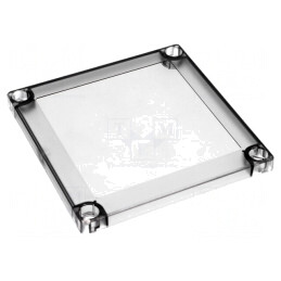 Capac Policarbonat Transparent 130x130x10mm MNX ABS125H | Electronic-mag.ro | Componente Electronice