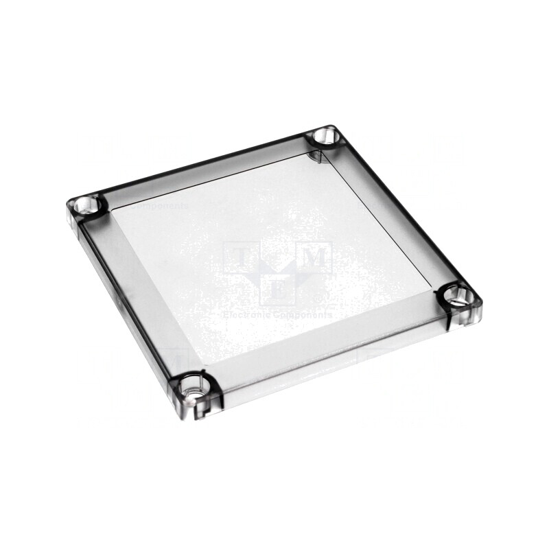Capac Policarbonat Transparent 130x130x10mm MNX ABS125H | Electronic-mag.ro | Componente Electronice