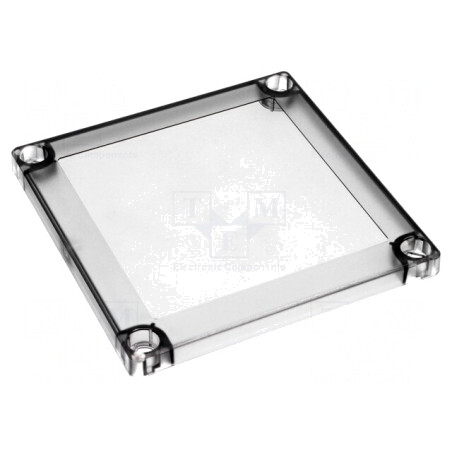 Capac Policarbonat Transparent 130x130x10mm MNX ABS125H | Electronic-mag.ro | Componente Electronice