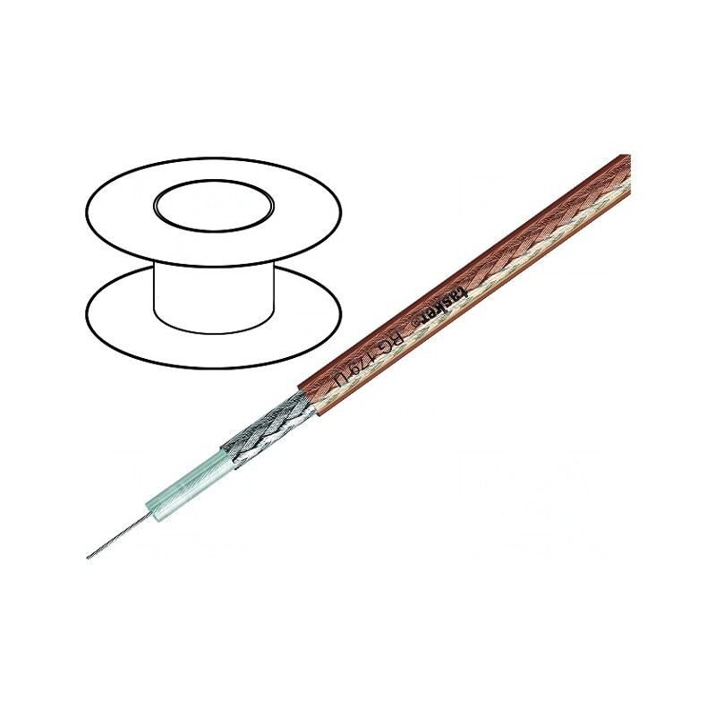 Cablu Coaxial RG179U Transparent 100m | Electronic-mag.ro | Componente Electronice