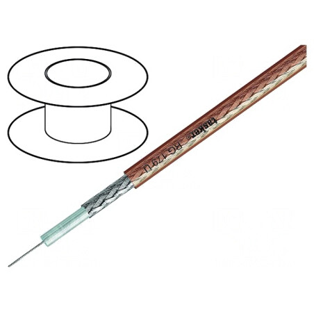 Cablu Coaxial RG179U Transparent 100m | Electronic-mag.ro | Componente Electronice