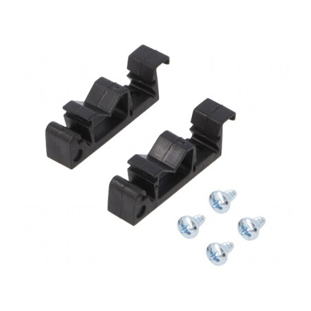 Mâner Poliamidă Negru pentru Șină DIN TS35 | Electronic-mag.ro | Componente Electronice