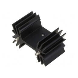 Radiator Extrudat cu Aripioare Negru 25,4mm x 42mm | Electronic-mag.ro | Componente Electronice