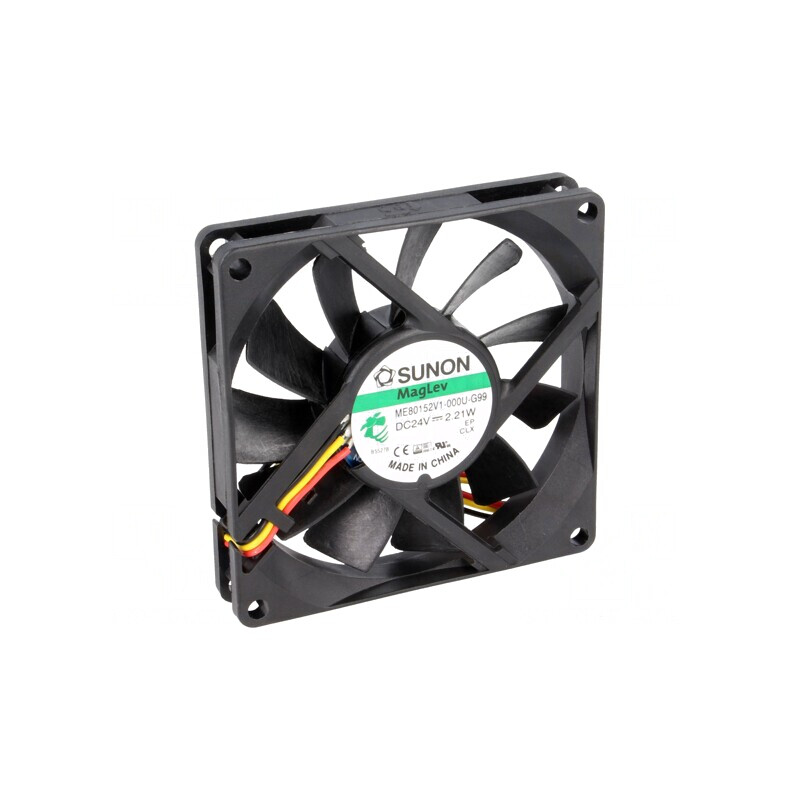 Ventilator Axial 24V 80x80x15mm 62.86m3/h 34.7dBA | Electronic-mag.ro | Componente Electronice