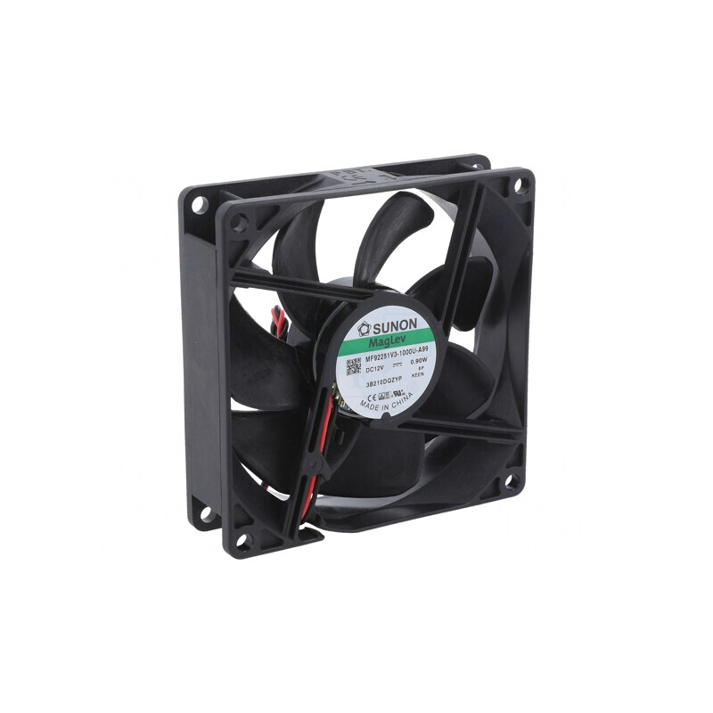 Ventilator Axial 12V 92x92x25mm 67m3/h 28dBA | Electronic-mag.ro | Componente Electronice