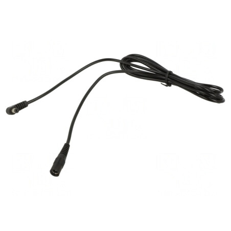 Cablu DC 5,5/2,1 mm în unghi 1x0,5mm2 | Electronic-mag.ro | Componente Electronice