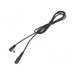 Cablu DC 5,5/2,1 Soclu la 5,5/2,5 Mufă unghi 1x0,5mm2 | Electronic-mag.ro | Componente Electronice