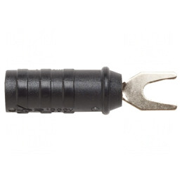 Mufă furcă 15A neagră 47,24mm 1kV | Electronic-mag.ro | Componente Electronice