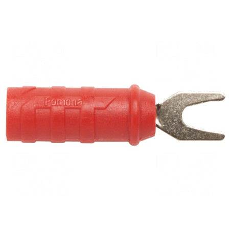 Mufă furcă roșie 15A 1kV | Electronic-mag.ro | Componente Electronice